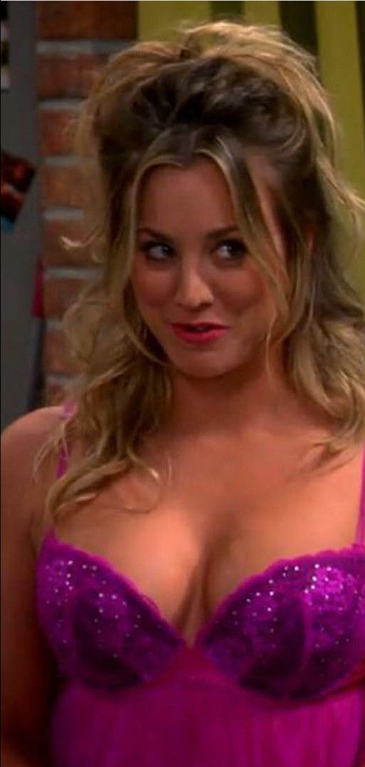 Woman wearing a purple dress